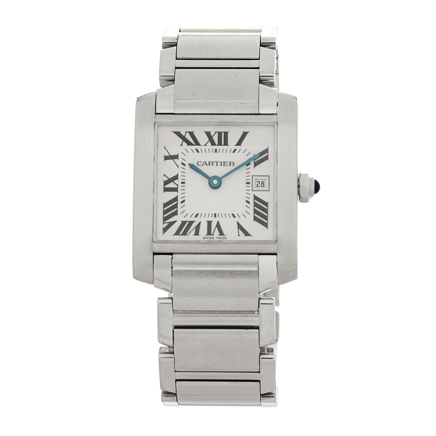 Stainless Steel 25mm Tank Francaise Quartz Watch