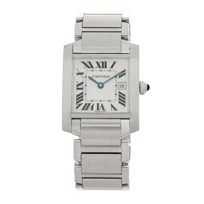 Cartier Stainless Steel 25mm Tank Francaise Quartz Watch 1 of 4