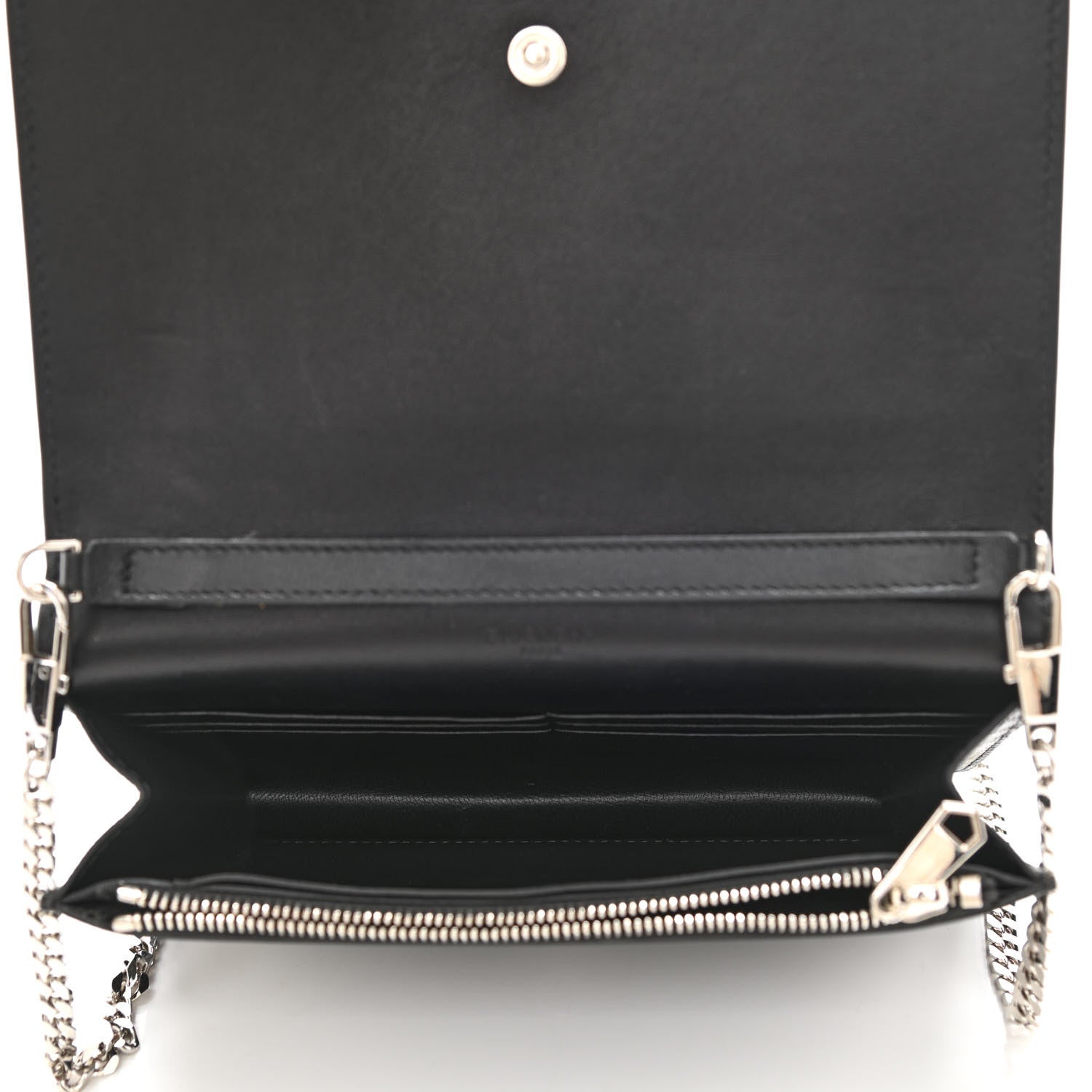 Givenchy Sugar Goatskin Pandora Chain Wallet Black 5 of 12