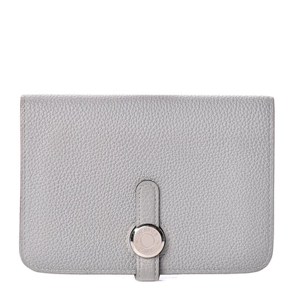 Hermes Togo Dogon Compact Wallet Bleu Glacier 1 of 10
