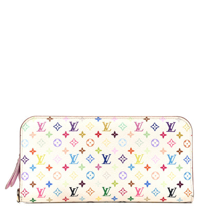 Louis Vuitton Monogram Multicolor Insolite Wallet White Litchi 1 of 8