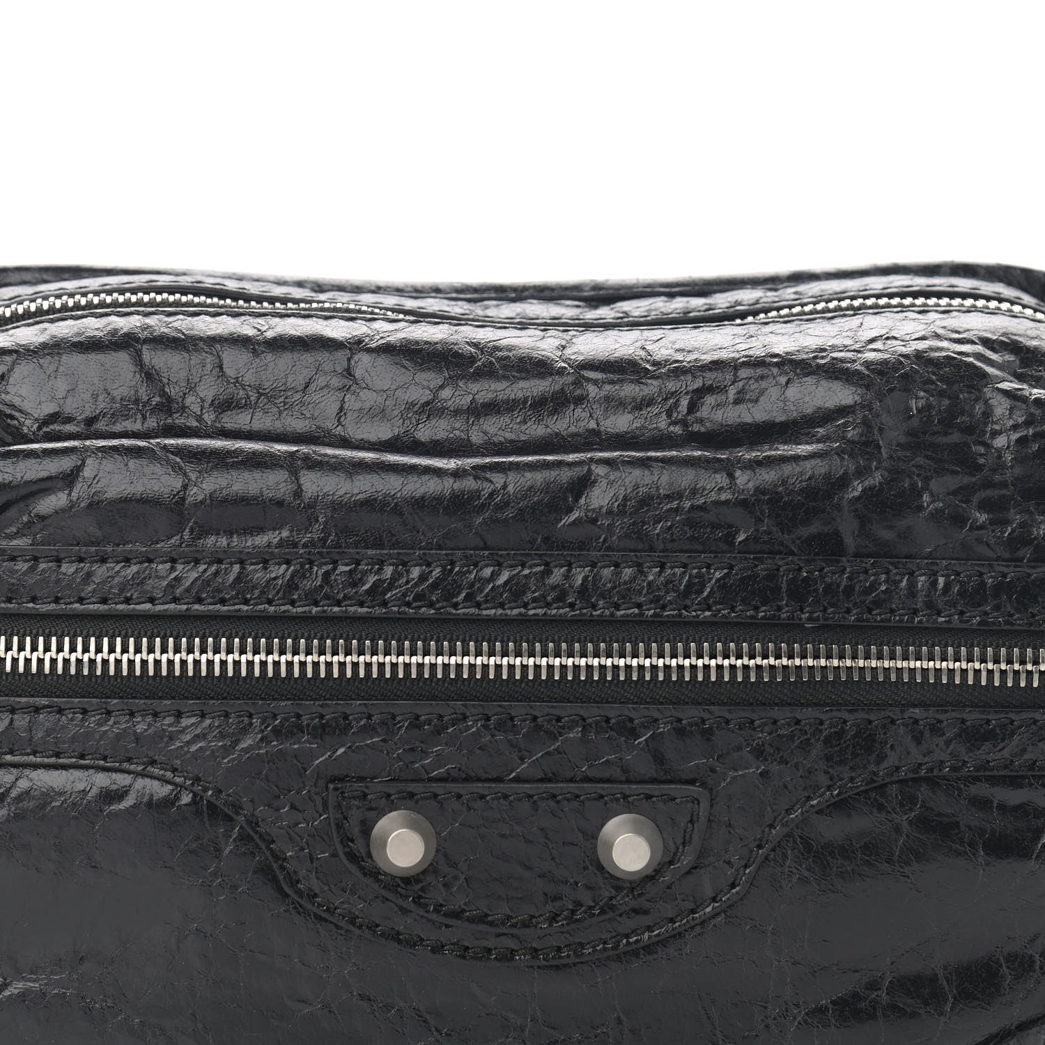 Balenciaga Lambskin Classic Hardware Neo Lift Hip Bag Black 9 of 13
