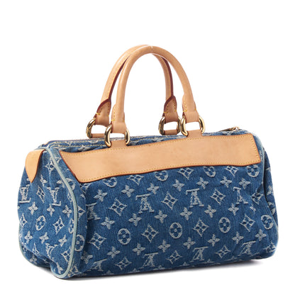 Louis Vuitton Monogram Denim Neo Speedy Blue 3 of 8