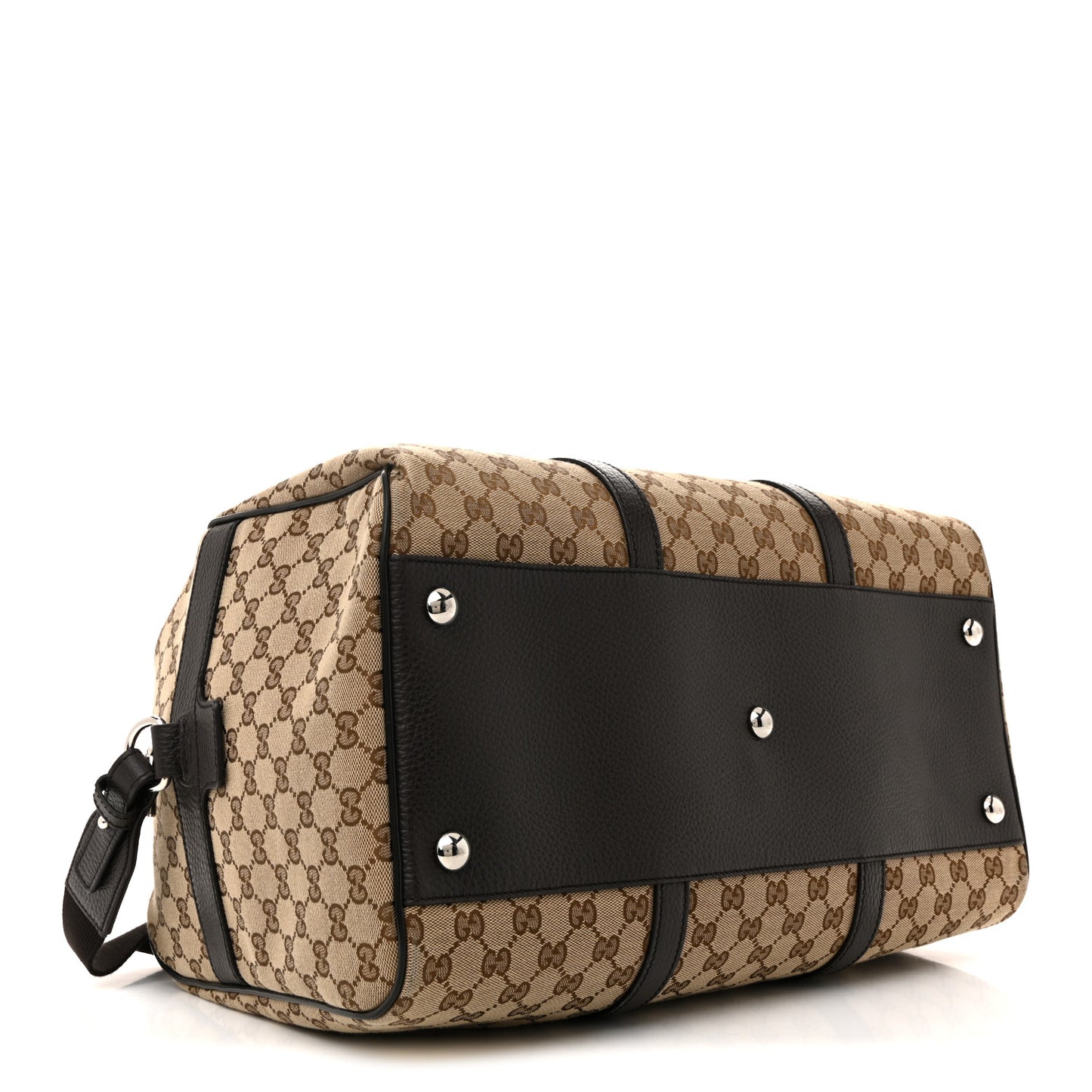 Monogram Dollar Calfskin Boston Duffle Bag Beige Ebony Testa di Moro Marrone Scuro