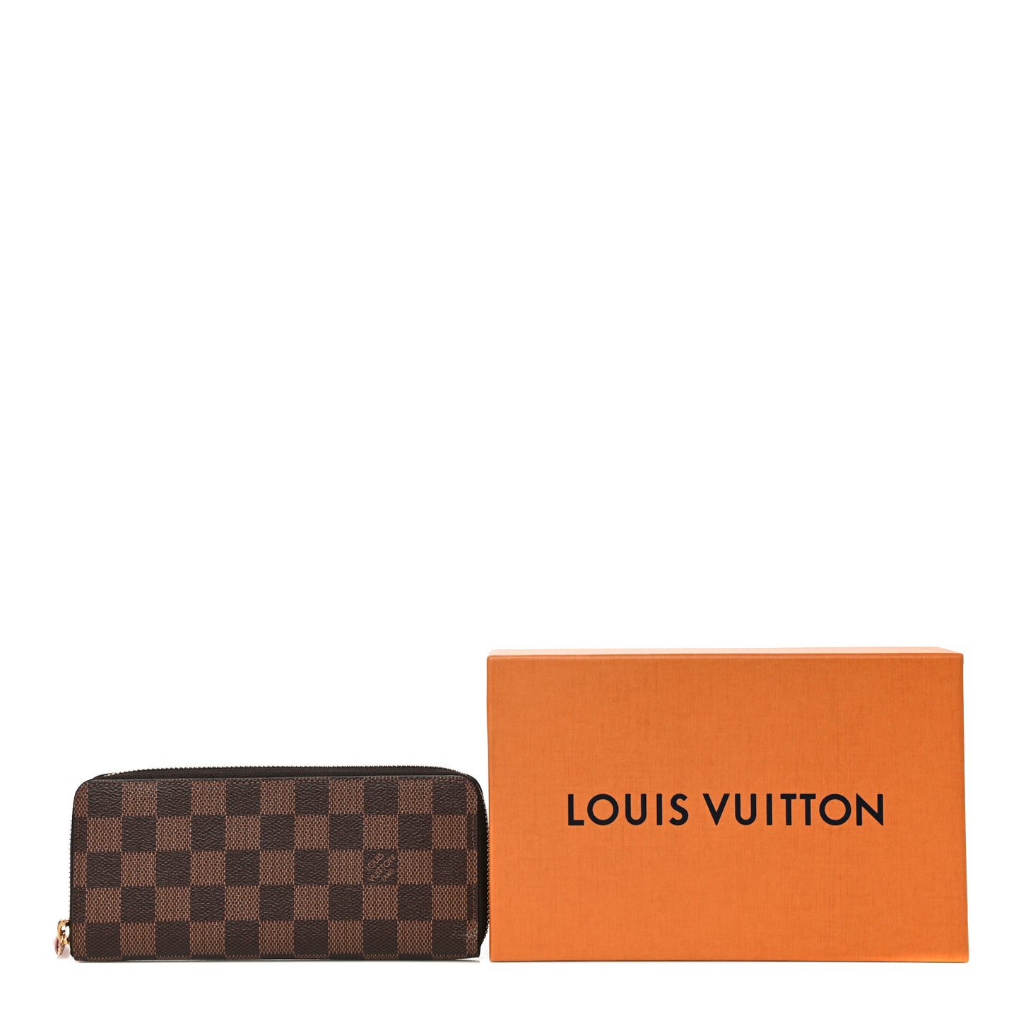 Damier Ebene Clemence Wallet Rose Ballerine