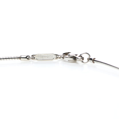 Tiffany Sterling Silver Heart Wire Pendant Necklace 5 of 6