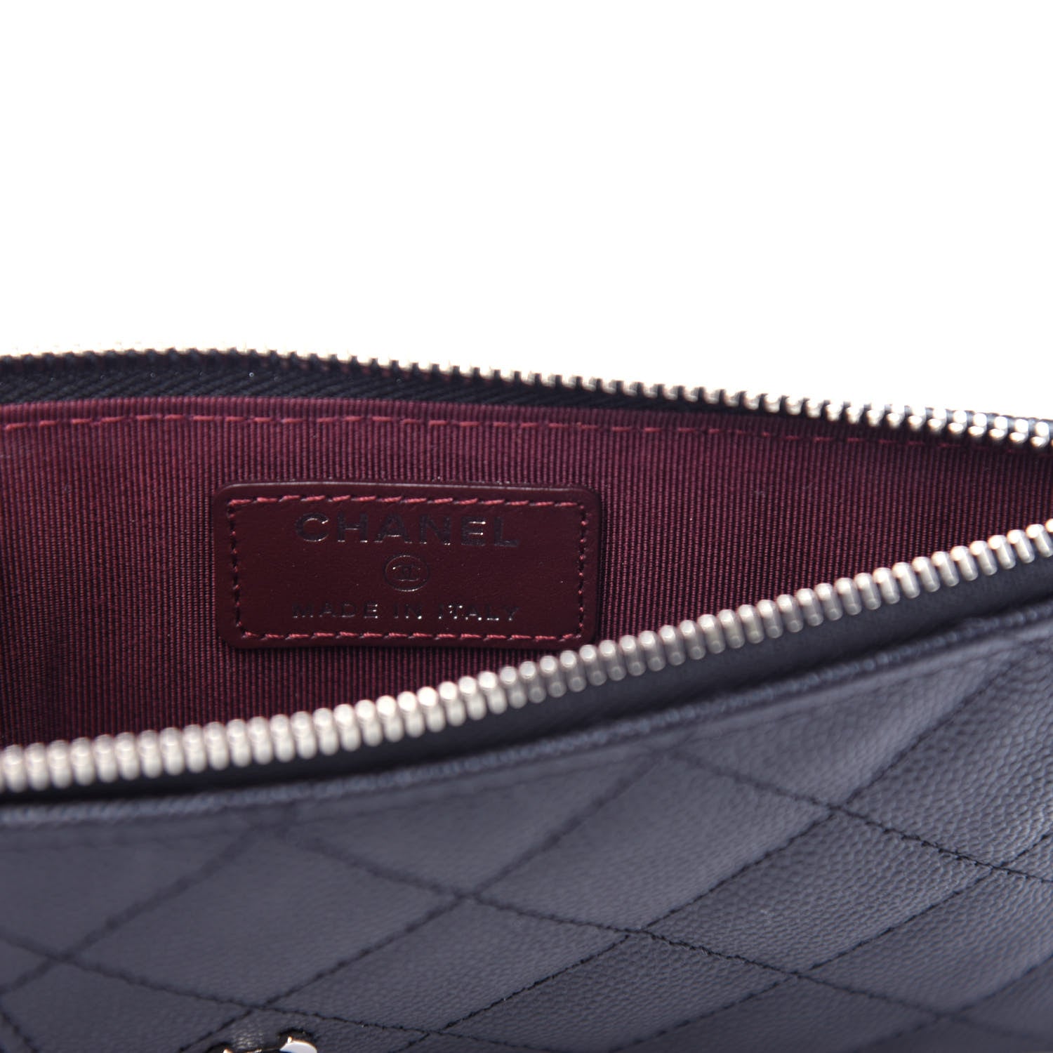 Chanel Caviar Quilted Classic Flat Wallet Pouch Black 6 of 7