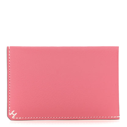 Hermes Evercolor Sellier Card Holder Rose Azalee 1 of 8