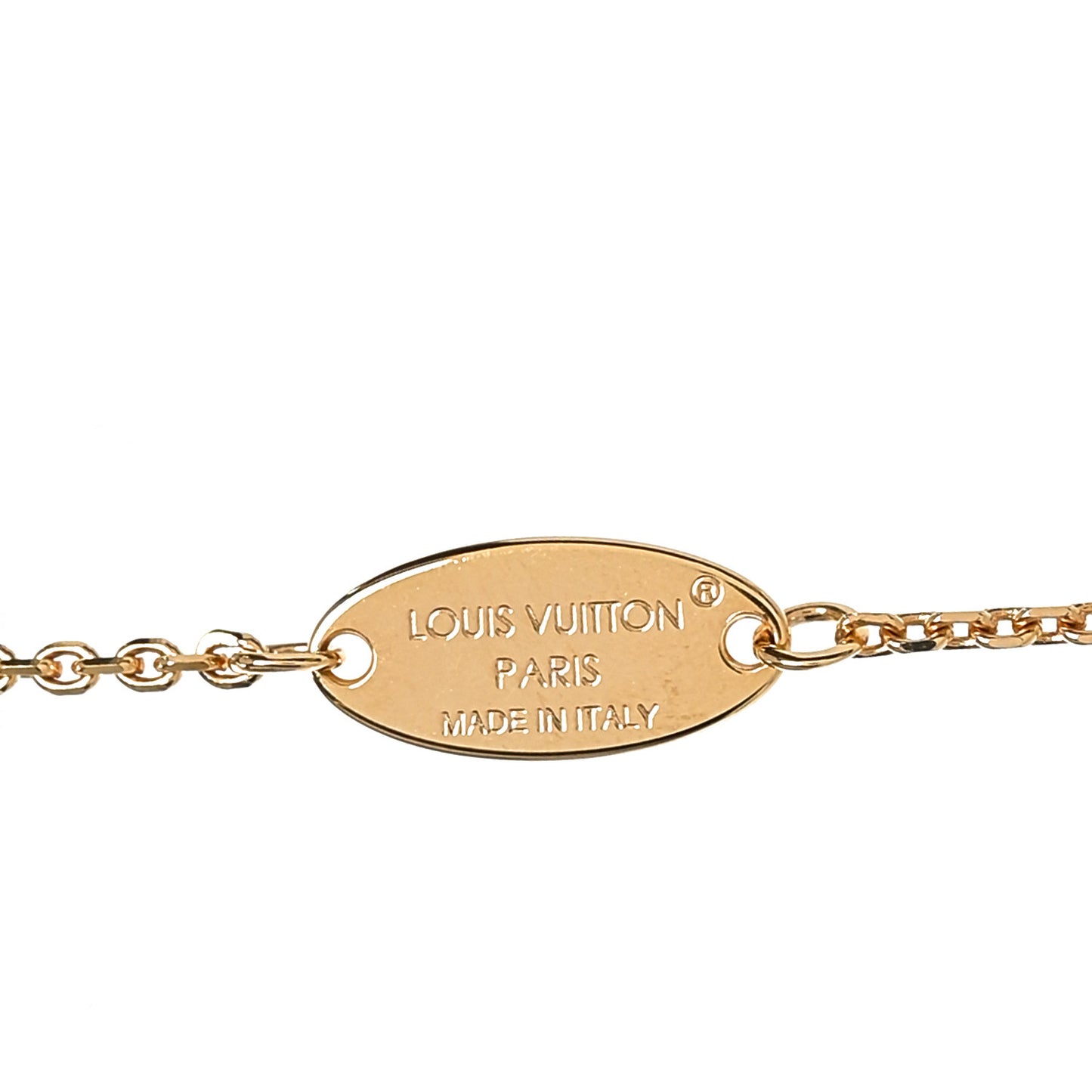 Metal LV Flowergram Necklace Gold