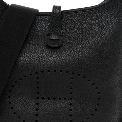 Hermes Taurillon Clemence Evelyne III PM Black 8 of 10
