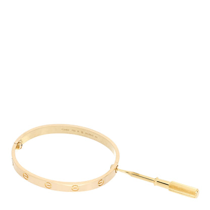 Cartier 18K Yellow Gold LOVE Bracelet 18 3 of 6