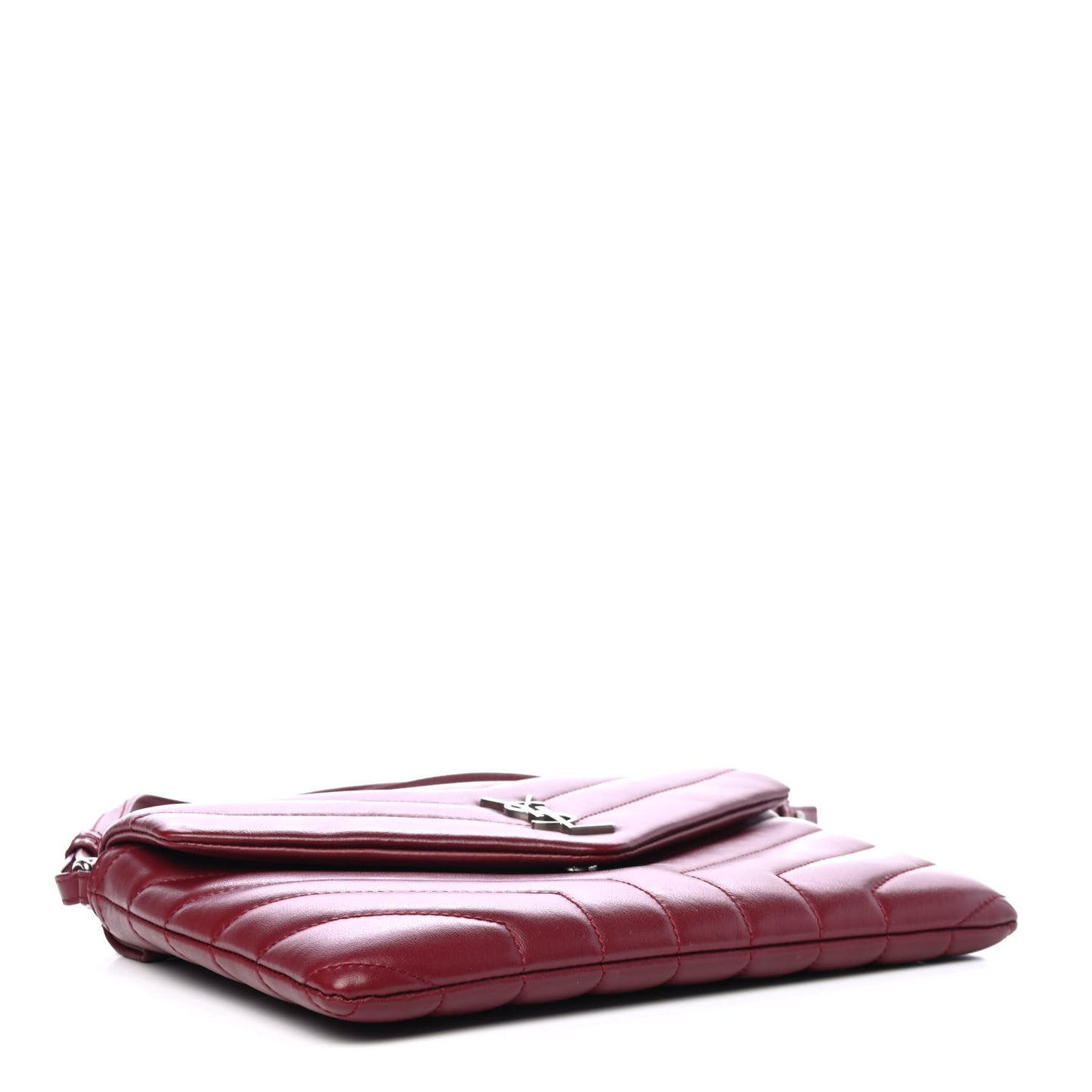Calfskin Y Quilted Monogram Loulou Flap Bag Palissandre