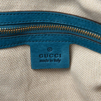 Gucci Vitello Range Medium Soho Chain Shoulder Bag Deep Cobalt 6 of 12