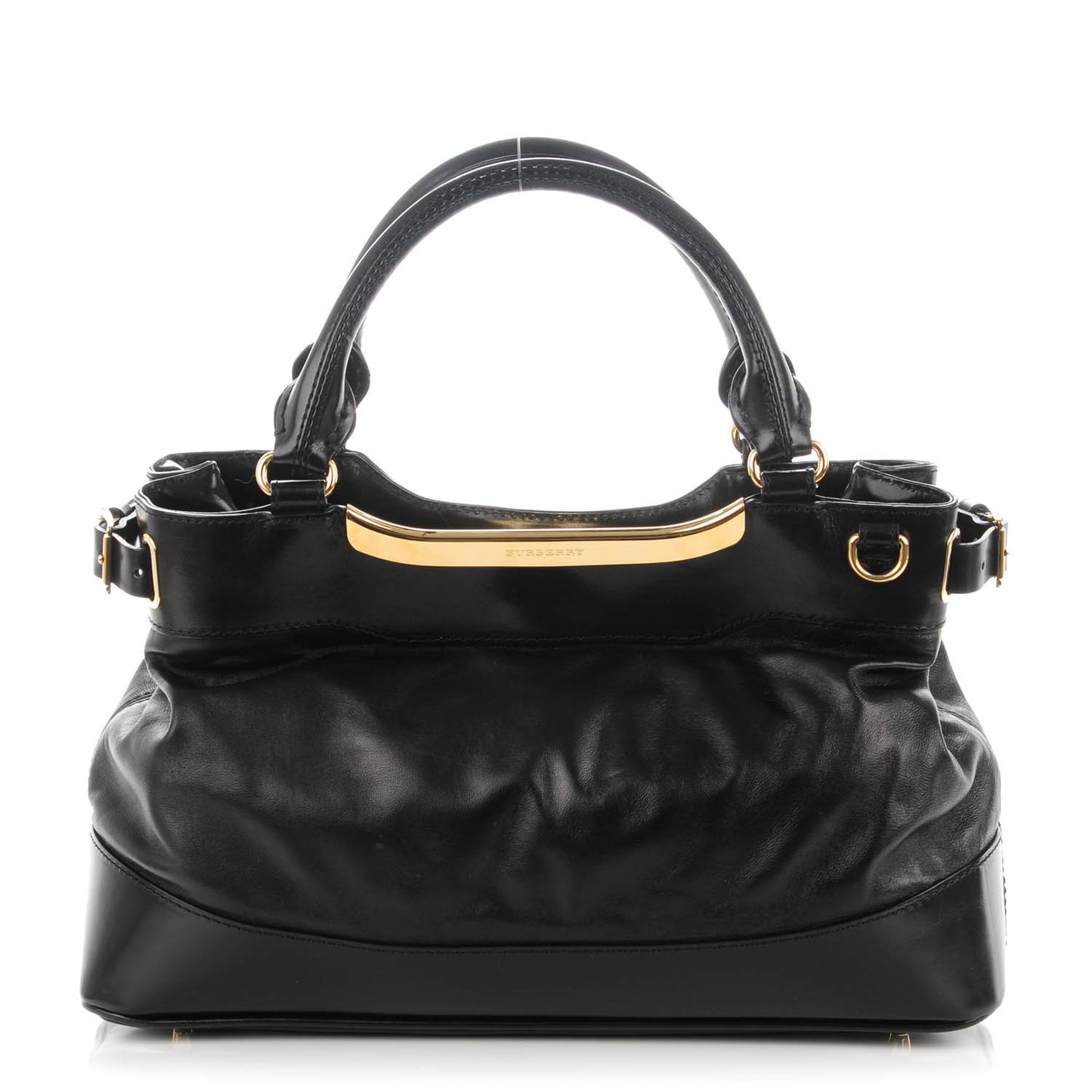 Lambskin Small Hepburn Satchel Black