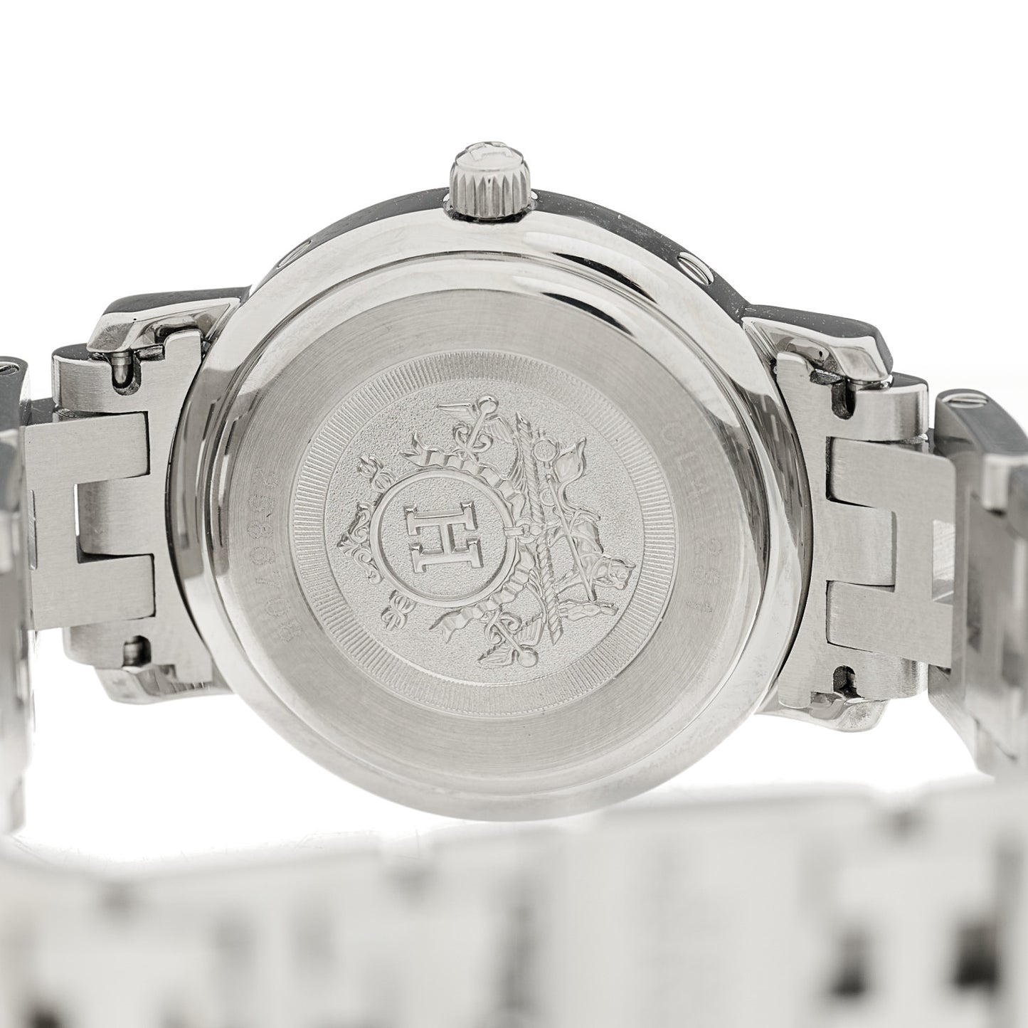 Stainless Steel Pink Sapphire Mother of Pearl 24mm Clipper Nacre Quartz Watch