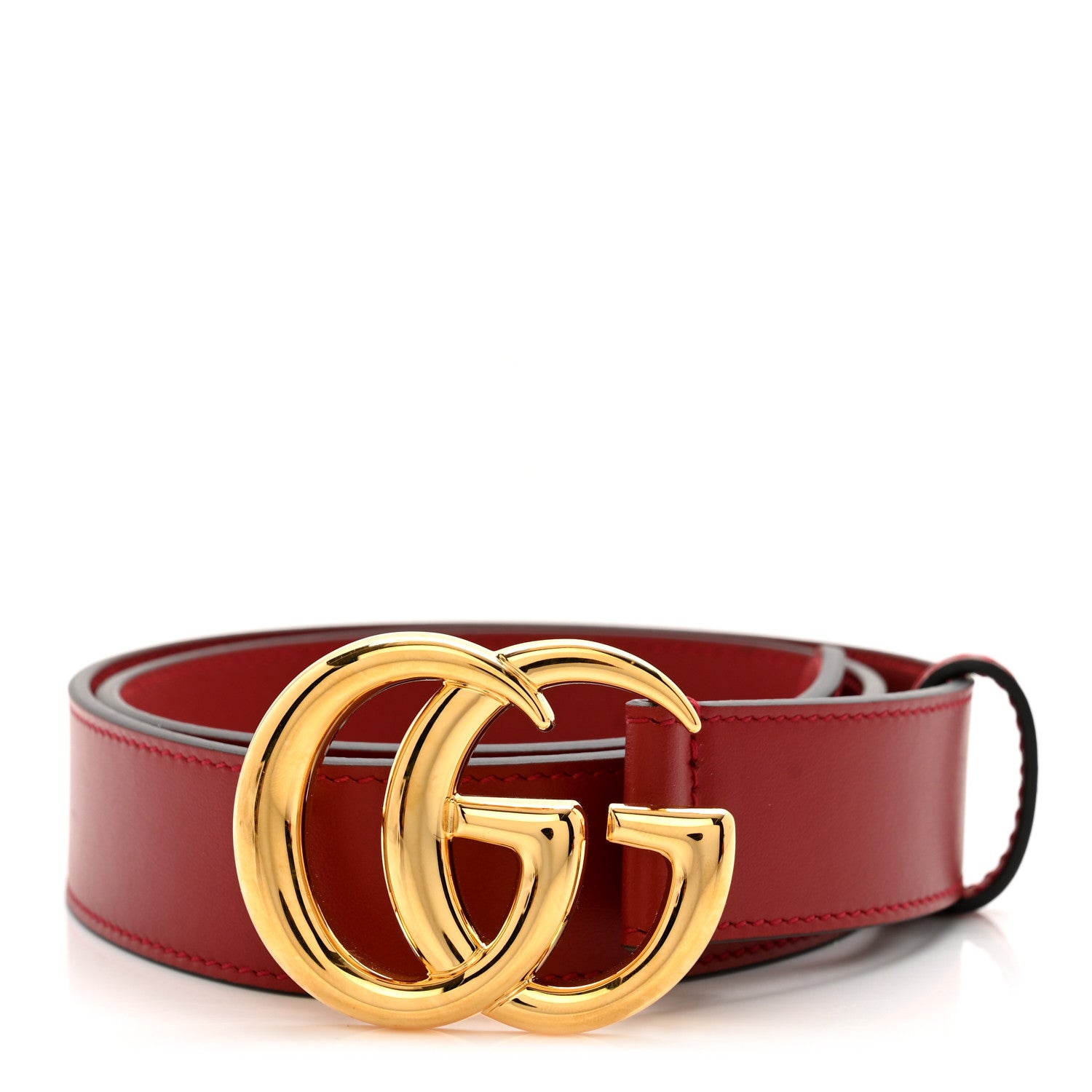 Gucci Plutone Calfskin Double G 30mm Belt 75 30 Rosso 1 of 4