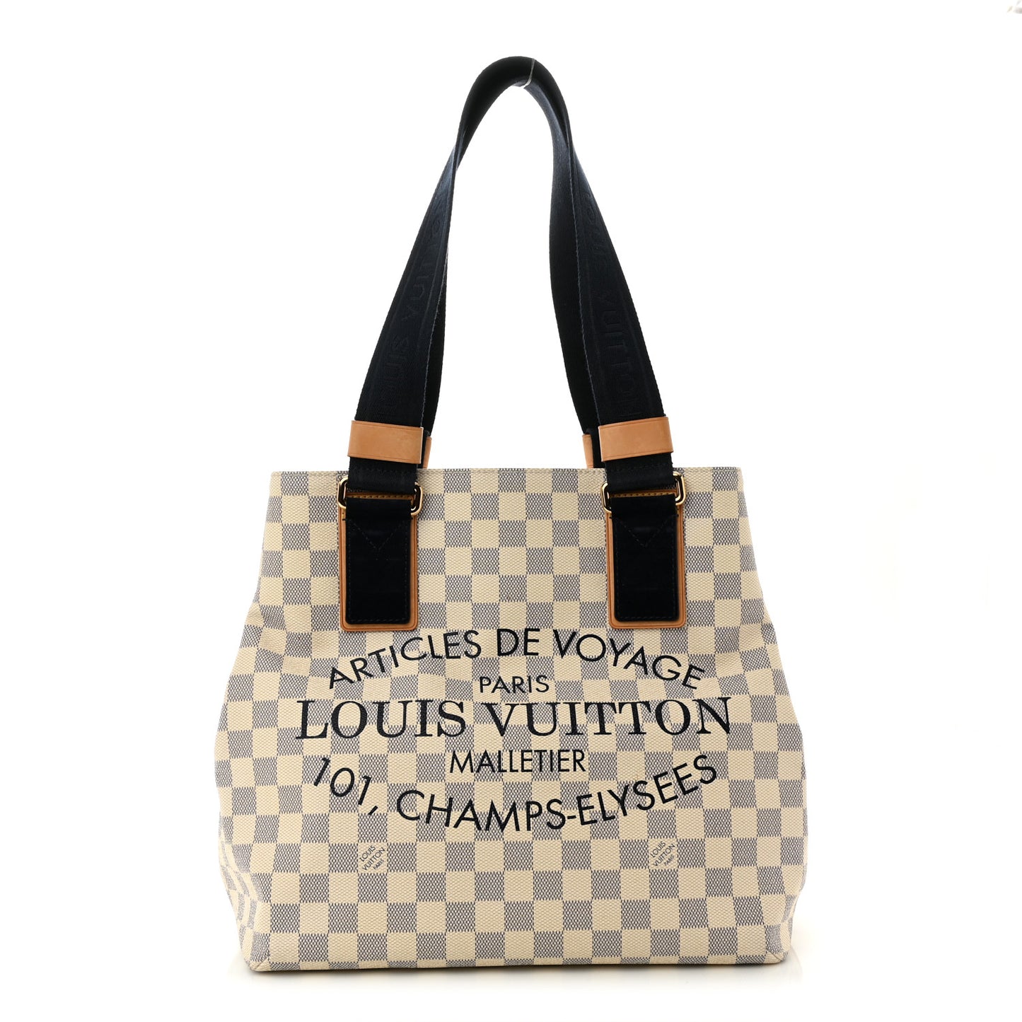 Damier Azur Beach Cabas PM