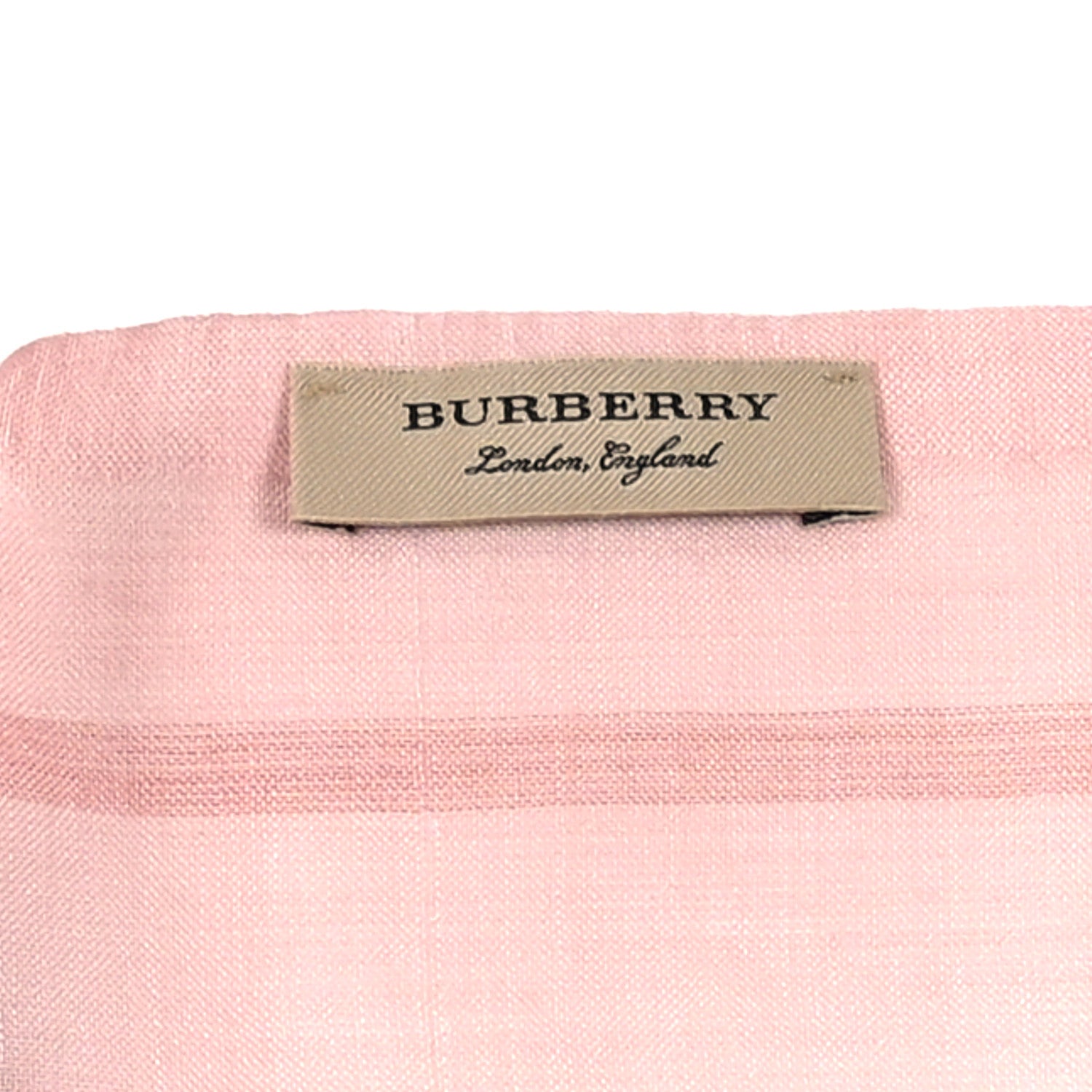 Burberry Silk Wool Gauze Giant Check Scarf Ash Rose 3 of 3