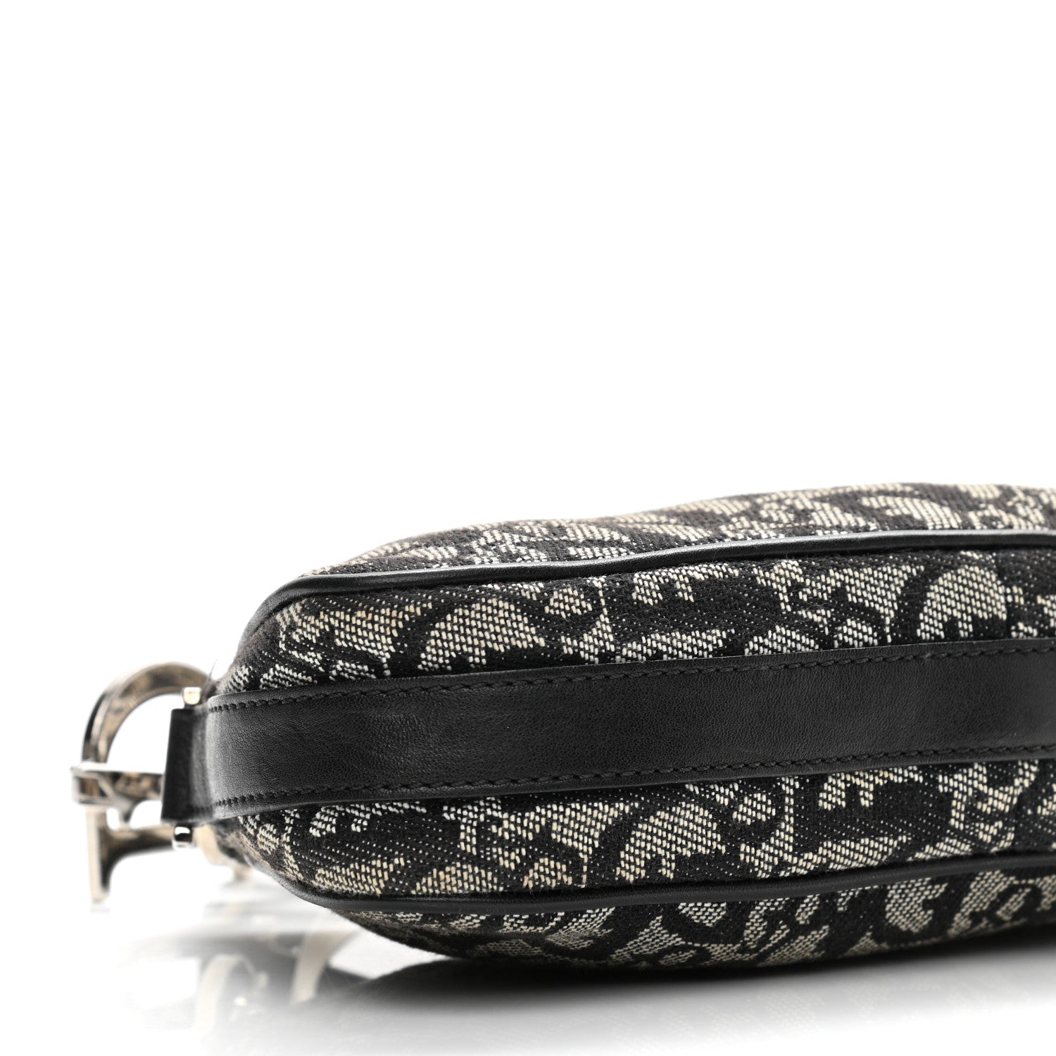 Christian Dior Monogram Shoulder Bag Pochette Black 9 of 14