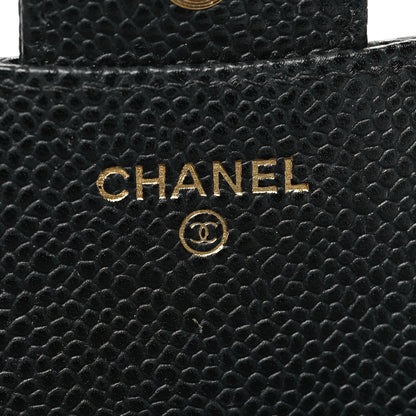 Chanel Caviar Quilted Compact Flap Wallet Black 7 of 12