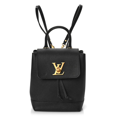 Louis Vuitton Calfskin Lockme Mini Backpack Black 1 of 7