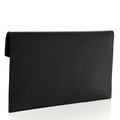 Saint Laurent Grain De Poudre Uptown Pouch Black 3 of 7