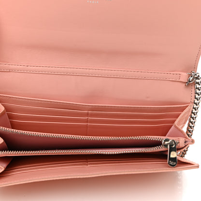 Christian Dior Grained Calfskin Diorama Croisiere Chain Wallet Rose Poudre 5 of 11