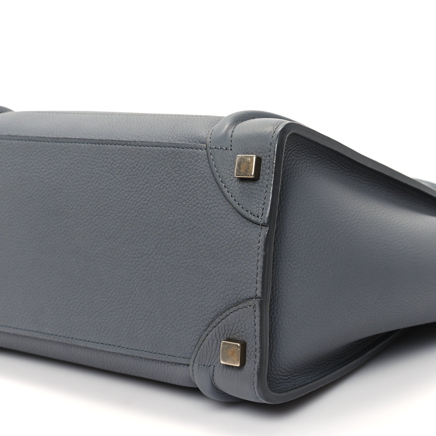 Baby Drummed Calfskin Micro Luggage Kohl