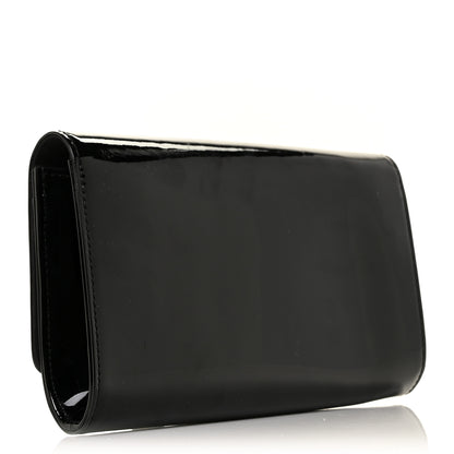 Louis Vuitton Patent Louise Clutch Black 3 of 10