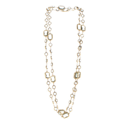 Chanel Crystal Sautoir Necklace Gold 3 of 4