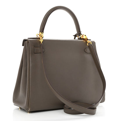 Hermes Evercolor Kelly Retourne 28 Etain 3 of 10