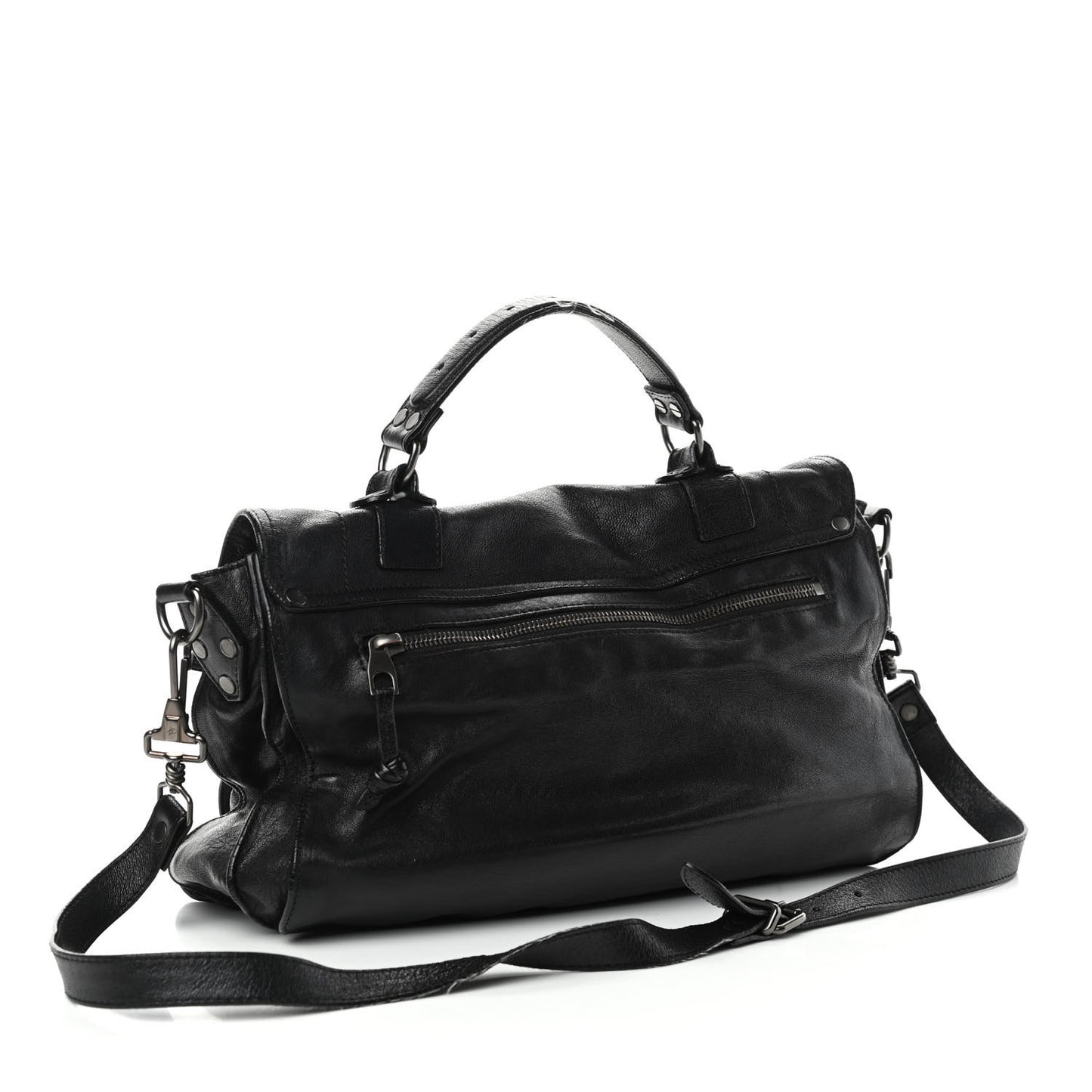 Lambskin Medium PS1 Satchel Black