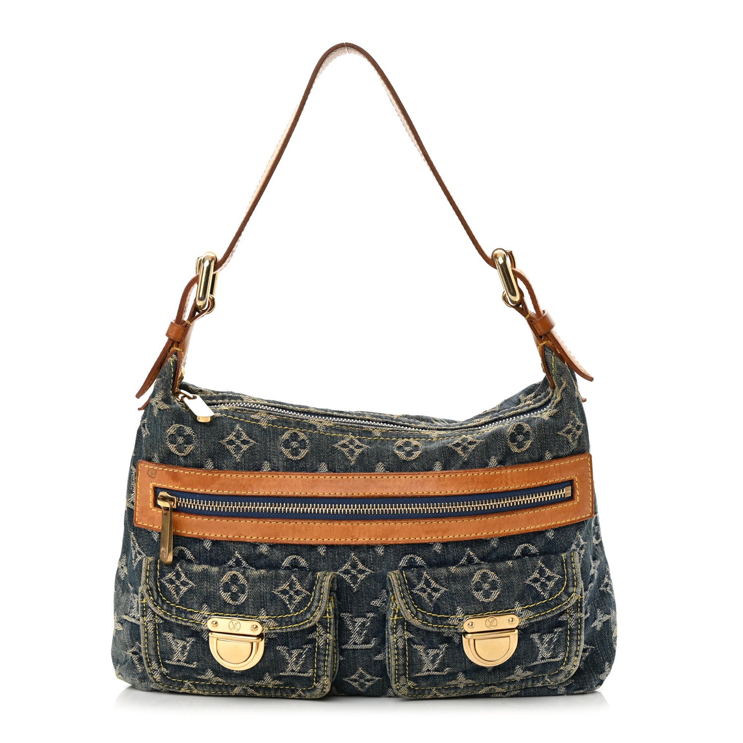 Louis Vuitton Monogram Denim Baggy PM Blue 1 of 16