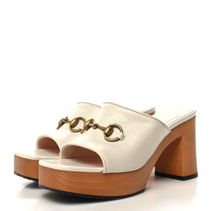 Gucci Granada Kid Houdan Platform Slide Sandals 36.5 Mystic White 3 of 8