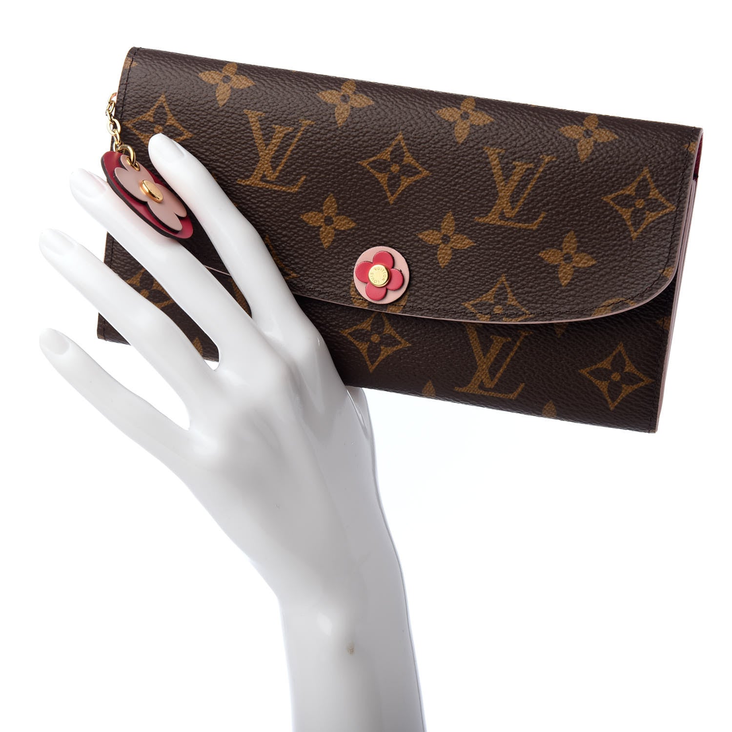 Louis Vuitton Monogram Bloom Flower Emilie Wallet 2 of 8