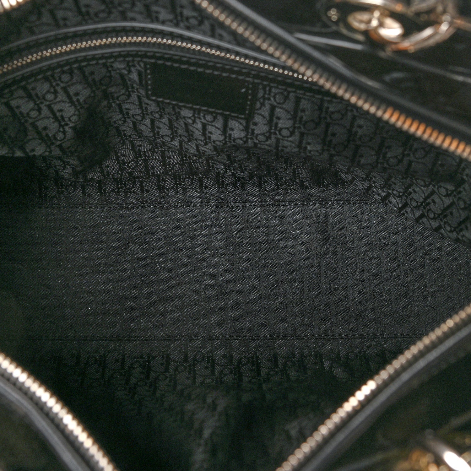 Christian Dior Patent Cannage Large Lady Dior Black 5 of 10
