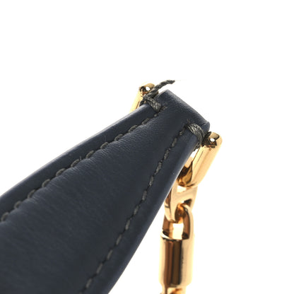 Loro Piana Virgin Wool Blend Herringbone Calfskin Extra Pocket Mini Pouch Green Sand Blue Green Sun Gold 10 of 11