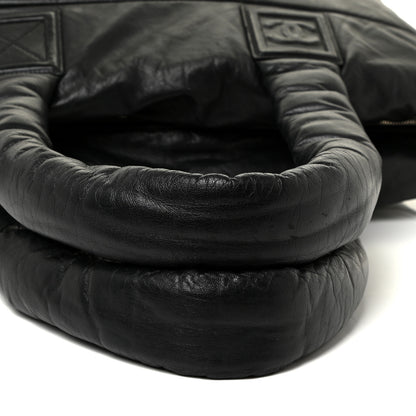 Chanel Lambskin Quilted Medium Coco Cocoon Reversible Tote Black 16 of 19
