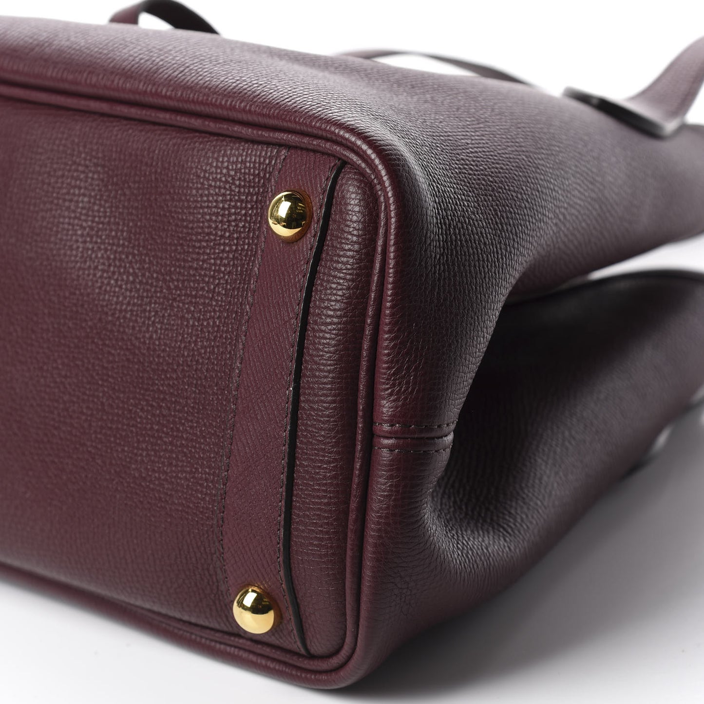 Grainy Calfskin Medium Honeybrook Tote Dark Plum