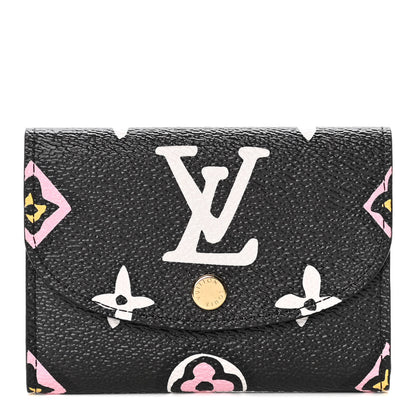 Louis Vuitton Monogram Giant Wild At Heart Rosalie Coin Purse Black 1 of 10
