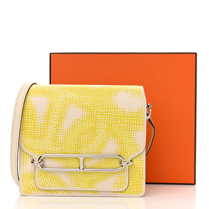 Hermes Swift Printed Circuit Mini Sac Roulis Faubourg Nata Lime Jaune Bourgeon Jaune Poussin 10 of 10