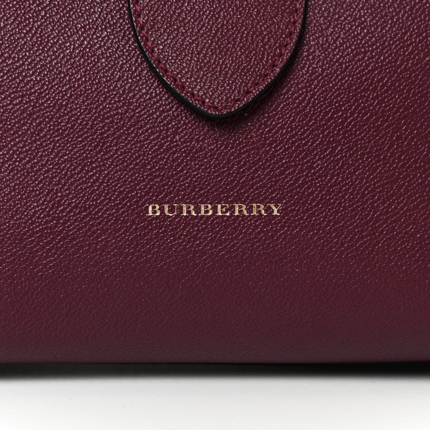 Burberry Soft Grain Medium Buckle Tote Dark Plum 9 of 15