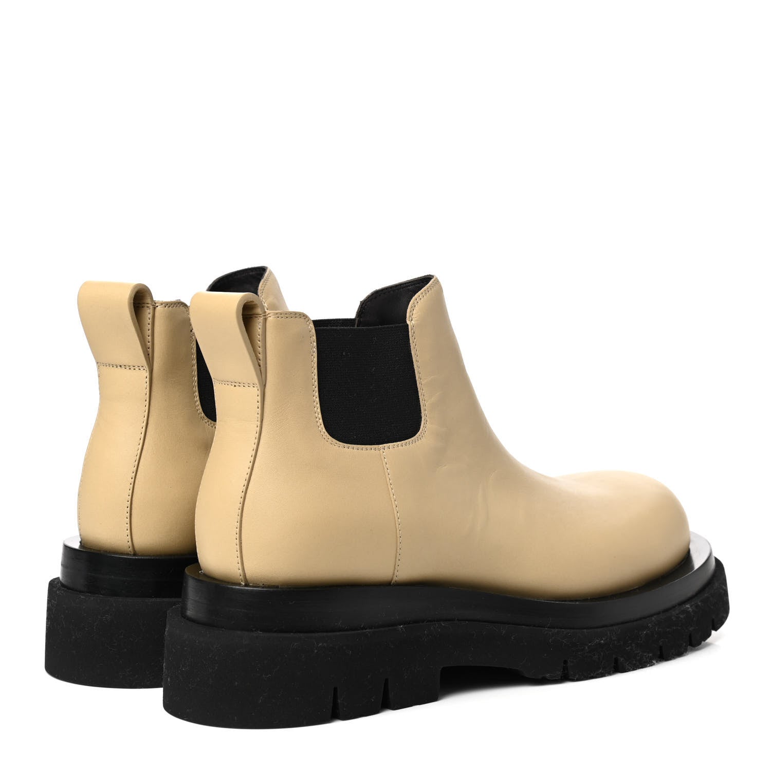Bottega Veneta Calfskin The Lug Chelsea 55mm Cropped Boots 38.5 Cane Sugar 4 of 8