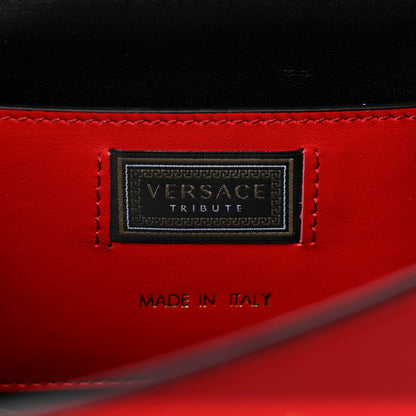 Versace Nappa Whipstitch Icon Western Chain Shoulder Bag Red 5 of 9