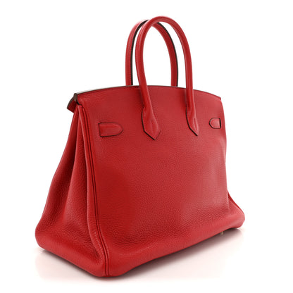 Hermes Togo Birkin 35 Rouge Casaque 3 of 12