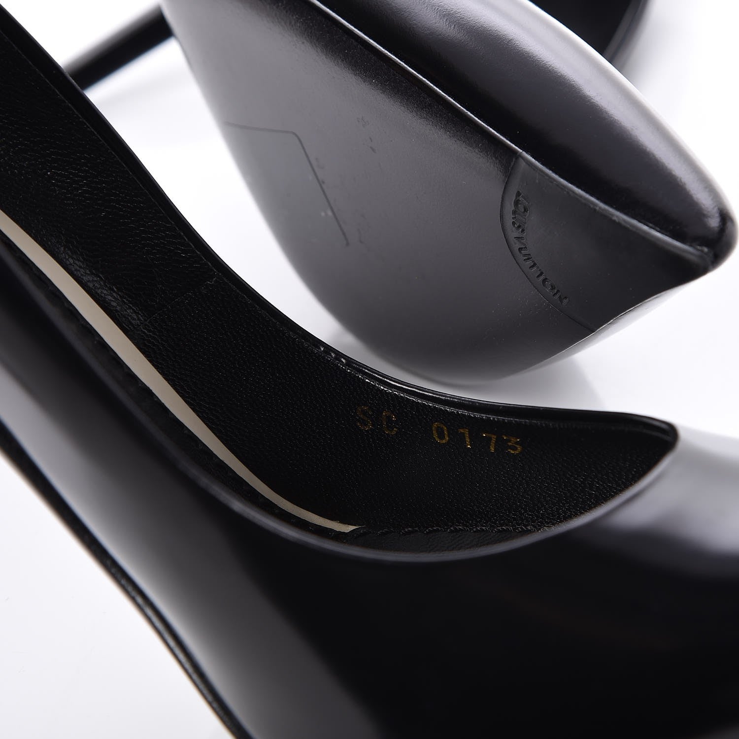 Louis Vuitton Glazed Calfskin Eyeline Pumps 41 Black 8 of 8
