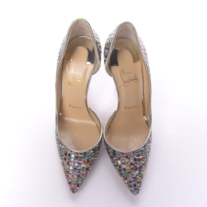 Christian Louboutin Tresse Vitraux Specchio Iriza 100 Pumps 35 Multicolor Silver 6 of 9