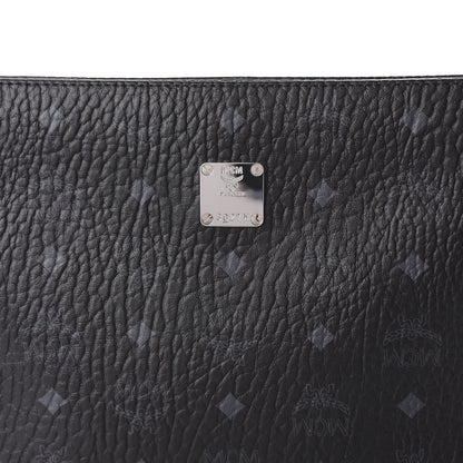 MCM Visetos Medium Zip Pouch Black 9 of 9