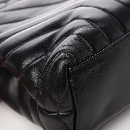 Saint Laurent Calfskin Y Quilted Monogram Medium Loulou Chain Satchel Black 11 of 15