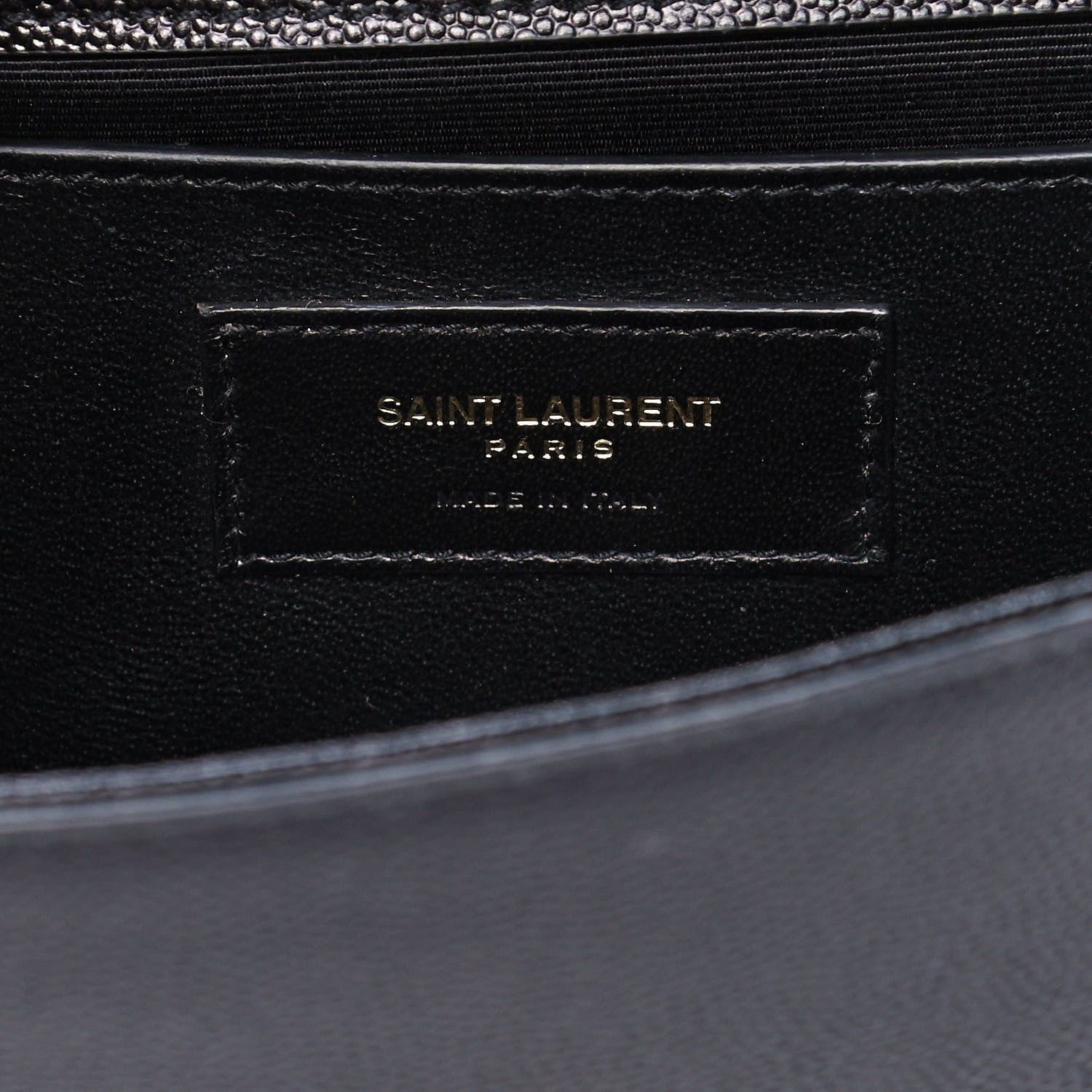 Saint Laurent Grain De Poudre Medium Classic Monogram Kate Satchel Black 6 of 11